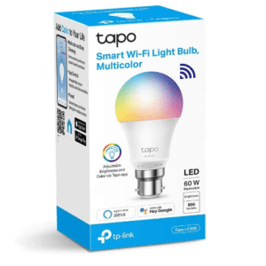 Roll over image to zoom in VIDEO Energy efficiency label Tapo Smart Bulb, E27 Multicolor Smart Light Bulb, 8.3W, Works with Amazon Alexa(