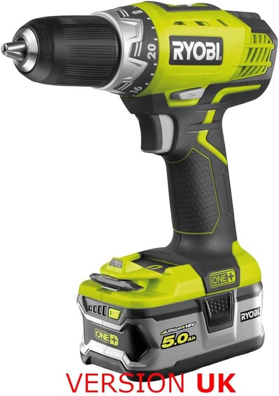 Ryobi RB18L50 ONE+ Lithium+ 5.0Ah Battery, 18 V