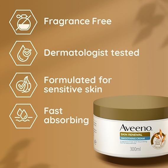 Aveeno Skin Renewal Smoothing Cream (1x 300ml)
