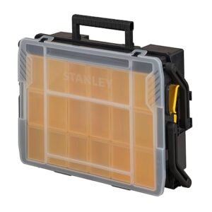 Stanley Tools STST1-75540 Sort master, Multi-Level Organiser - 40 x 30 x 13.7 cm , Black/Transparent