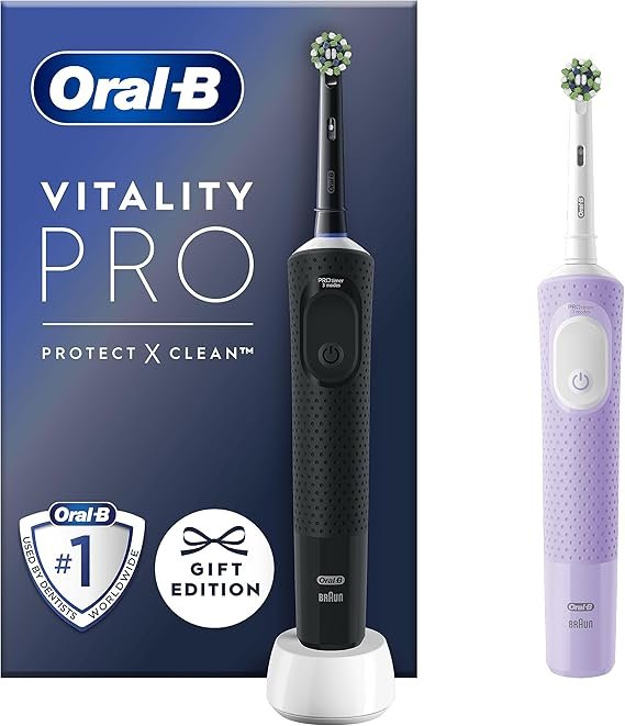 Oral-B Vitality Pro 2x Electric Toothbrushes For Adults, 2 Toothbrush Heads