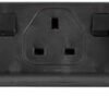 PRO ELEC PELB1931 Individually Switched Surge Protected Extension Lead Black, 2m