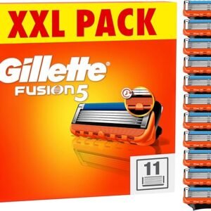 Gillette Fusion5 Razor Blades Men, Pack of 11 Razor Blade Refills with Precision Trimmer