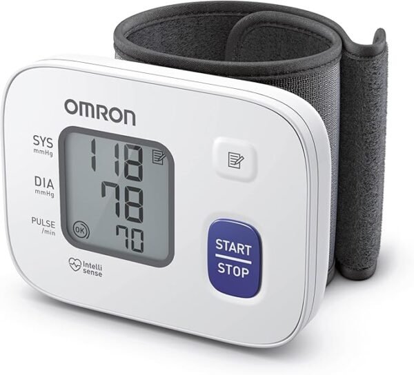 OMRON RS2 Wrist Blood Pressure Monitor, clinically validated Blood Pressure Machine with Preformed Cuff