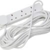 PRO ELEC PELB1906 4 Gang Extension Lead White, 10m