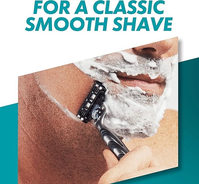 Gillette Mach3 Men's Razor + 12 Razor Blade Refills, 3 Blades for a Smooth Shave