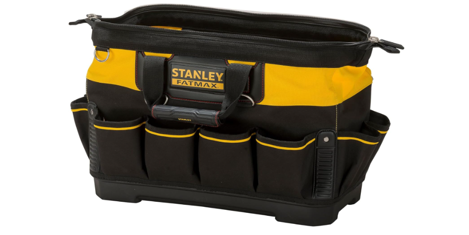 STANLEY FATMAX Technician Tool Bag, Heavy Duty 600 Denier and Leather, 1-93-950