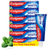 Colgate Advanced White Toothpaste, 6 x 75 ml | Whiter teeth in 10 Days | Clinically proven whitening