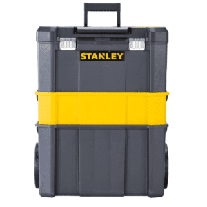 STANLEY Essential Rolling Workshop Toolbox, 3 Tier Stackable Units