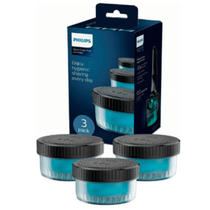 Philips UK Kitchen and Home Quick Clean Pod Replacement Cartridge for Electric Shaver, 3-pack