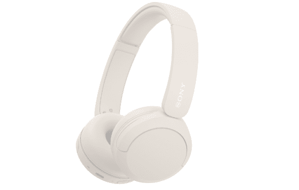 Sony WH-CH520 Wireless Bluetooth Headphones - up to 50 Hours Battery Life with Quick Charge, On-ear style - Beige