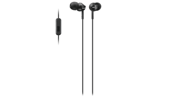 Sony MDREX110APB.CE7 Deep Bass Earphones with Smartphone Control and Mic - Metallic Black