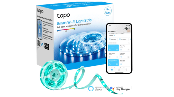 Tapo LED Strip Light, Smart Led Light Strips 5m, WiFi App Control RGB Multicolour LED Lights for Bedroom