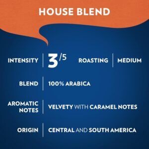 Lavazza House Blend Perfetto Ground Coffee 6 Bags of 12oz, Medium Roast, Full-bodied, Intensity 3/5, 100% Arabica, Ideal for Drip Brewers, (Pack of 6)