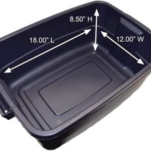 Rubbermaid Roughneck Tote 10 Gal, 8 Pack,