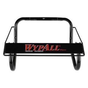 Wall Mounted Dispenser for Wypall and Kimtech Wipes (80579), Jumbo Roll, Black