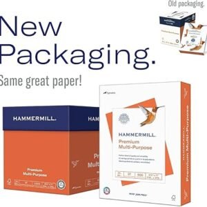 Hammermill Printer Paper, Premium Multipurpose Paper 24 lb, 8.5 x 11 - 5 Ream (2,500 Sheets) - 97 Bright