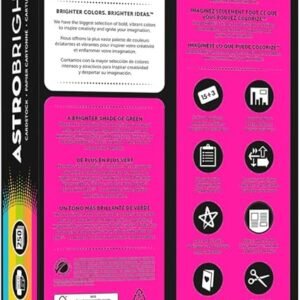 Astrobrights Color Cardstock -"Bright" Assortment, 65lb Cover Weight, 8.5 x 11, Assorted, 250/Pack