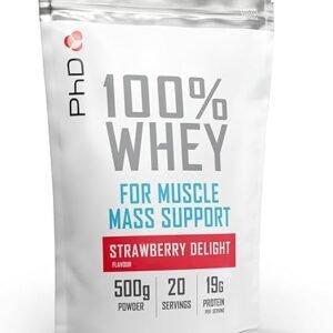 PhD Nutrition 100% Whey Protein Powder, Grass Fed Whey Protein,