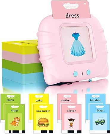 Talking Flash Cards Early Educational Toys for 3-6 Year Old Baby Boys Girls