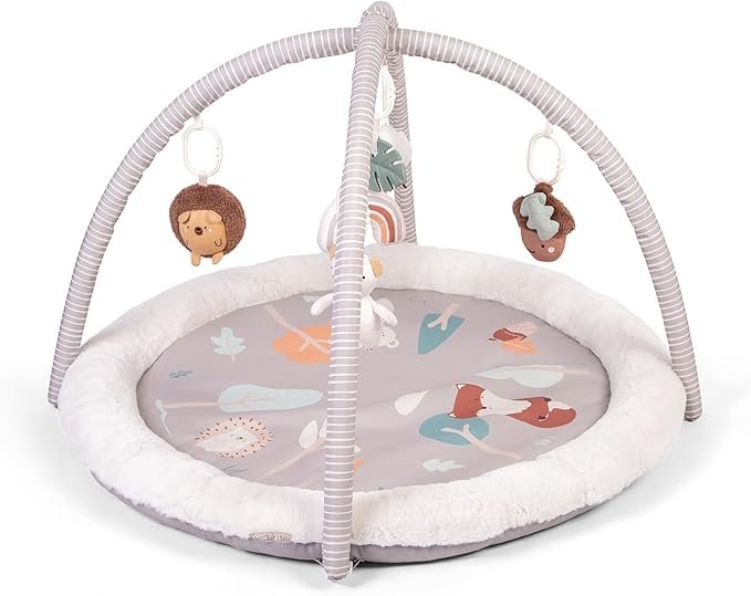 Red Kite Play Gym - Padded Play Gym with Hanging Toys & Tummy Time Mirror (Woodland Walks)