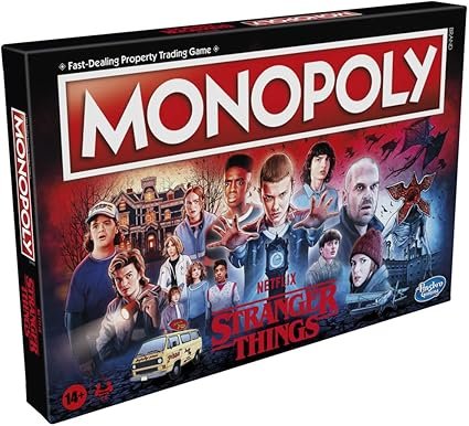 Hasbro Gaming Monopoly: Netflix Stranger Things Edition Board Game for Adults and Teens Ages 14+, Game for 2-6 Players, Multicolor