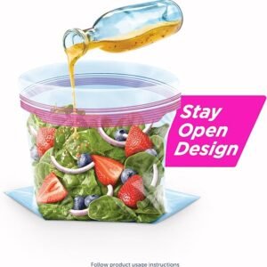 Ziploc Food Storage and Sandwich Bags Variety Pack, Stay Open Design with Stand-Up Bottom, Easy to Fill, 166 Bags Total