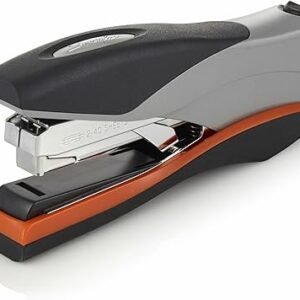 Swingline Stapler, 40 Sheet Capacity, Optima 40, Jam Free, Reduced Effort, Soft Grip, Metal, Orange and Gray (87845)