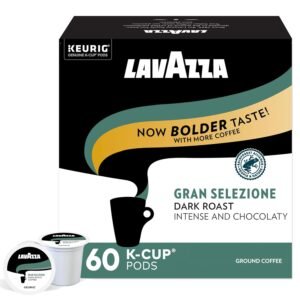 Lavazza Gran Selezione Single-Serve Coffee K-Cup® Pods for Keurig® Brewer, Dark Roast, 10 Count Box, (Pack Of 6)