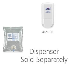 PURELL Advanced Hand Sanitizer Green Certified Gel, Fragrance Free, 1000 mL Refill for CS2 and NXT Manual Hand Sanitizer Dispenser (Pack of 8) - 4163-08