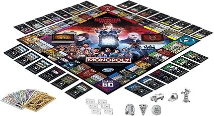 Hasbro Gaming Monopoly: Netflix Stranger Things Edition Board Game for Adults and Teens Ages 14+, Game for 2-6 Players, Multicolor