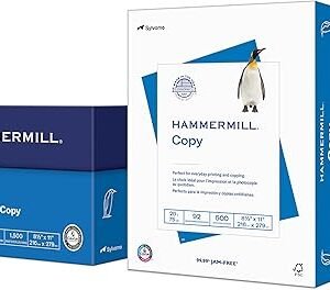 Hammermill Printer Paper, 20 Lb Copy Paper, 8.5 x 11 - 3 Ream (1,500 Sheets) - 92 Bright, 500 Count (pack of 3)