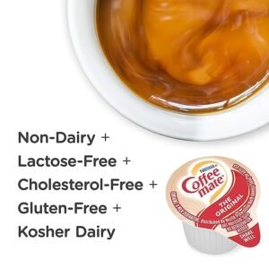 Nestle Coffee mate Coffee Creamer, Original, Liquid Creamer Singles, Non Dairy, No Refrigeration, 0.375 fl oz Tubs (Pack of 180)