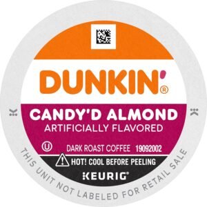 Dunkin' Candy'd Almond Dark Roast Flavored Coffee, 60 Keurig K-Cup Pods