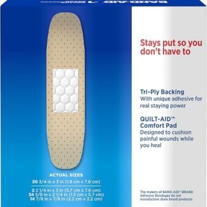 Band-Aid Brand Tru-Stay Sheer Strips Adhesive Bandages for First Aid and Wound Care, Assorted Sizes, 80ct