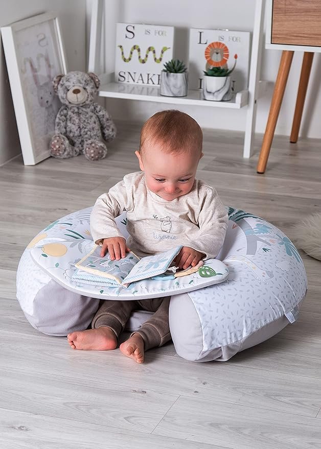 Red Kite Tree Tops Sit Me Up Inflatable Ring Seat with Play Tray and Activities, White, 1.0 Count