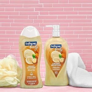 Softsoap Moisturizing body wash, shea & almond oil, 32 ounce pump, 32 Fl Oz, 3 Packs