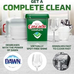 Cascade Complete Dishwasher Pods - Fresh Scent ActionPacs, Dishwasher Detergent, Dishwasher Soap, Detergent Pods, 78 Count