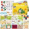 URMYWO Busy Book for Toddlers 3-6 Years, Quiet Book Montessori Toy, Children's Sticker Books Sensory Toy