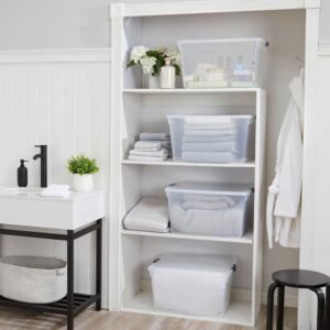 Rubbermaid Cleverstore Clear 71 Qt, 4-Pack,