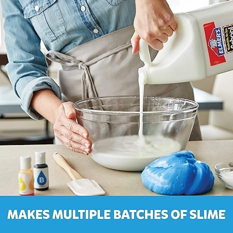 Elmer's Liquid School Glue, Washable, 1 Gallon, 2 Count - Great for Making Slime