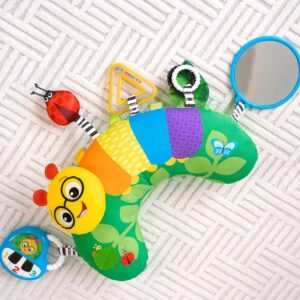 Baby Einstein, Cal-a-Pillow, Tummy Time Activity Pillow, Multisensory, Cal The Caterpillar, Ages 0+ Months