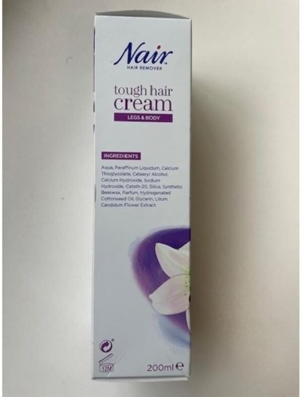 Nair Tough Hair Removal Cream with Lily Flower Extract & Cotton Seed Oil – 200ml