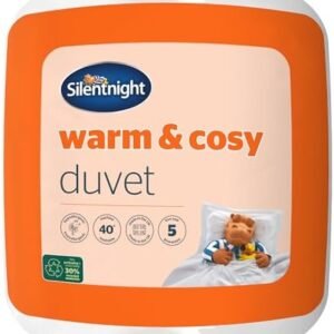 Silentnight Warm & Cosy Double 15 Tog Winter Duvet – Extra Warm Thick Heavyweight Cosy Winter Quilt Duvet Ideal for Cold Nights – Hypoallergenic and Machine Washable - Double - 200x200cm