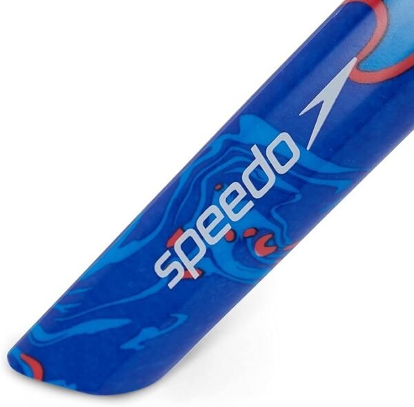 Speedo Unisex Centre Snorkel | Swimming Snorkel | Training Aids, Bllue Flame/Pool Blue/Fluo Tangerine, One Size