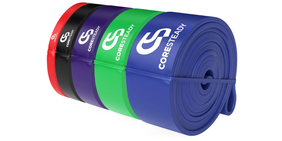 Coresteady Pull Up Bands & Resistance Bands - Rubber Heavy Duty Loop Band for Men & Women - Build Fit Power & Muscle - Training, Fitness Assist Pull Ups & Gym Exercise