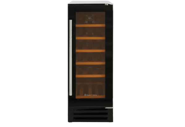 Russell Hobbs Freestanding or Integrated Large, Drinks & Wine Chiller with Glass Door, 18 Bottle Capacity in Black RHBI18WC1 [Energy Class G]
