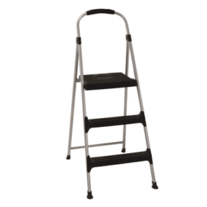 Cosco 11410PBL2 Signature Series Three Step Steel Step Stool with Plastic Steps