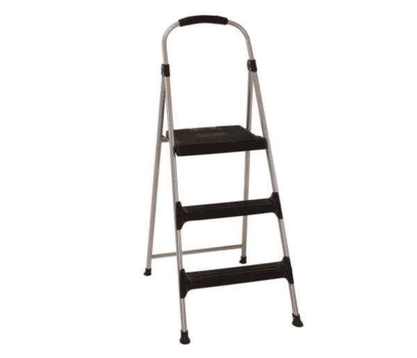 Cosco 11410PBL2 Signature Series Three Step Steel Step Stool with Plastic Steps