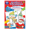 Orchard Toys Countdown to Christmas Activity Book, Festive Colouring and Activity Book, Includes Advent Scene and Stickers, For Kids Age 3 years +